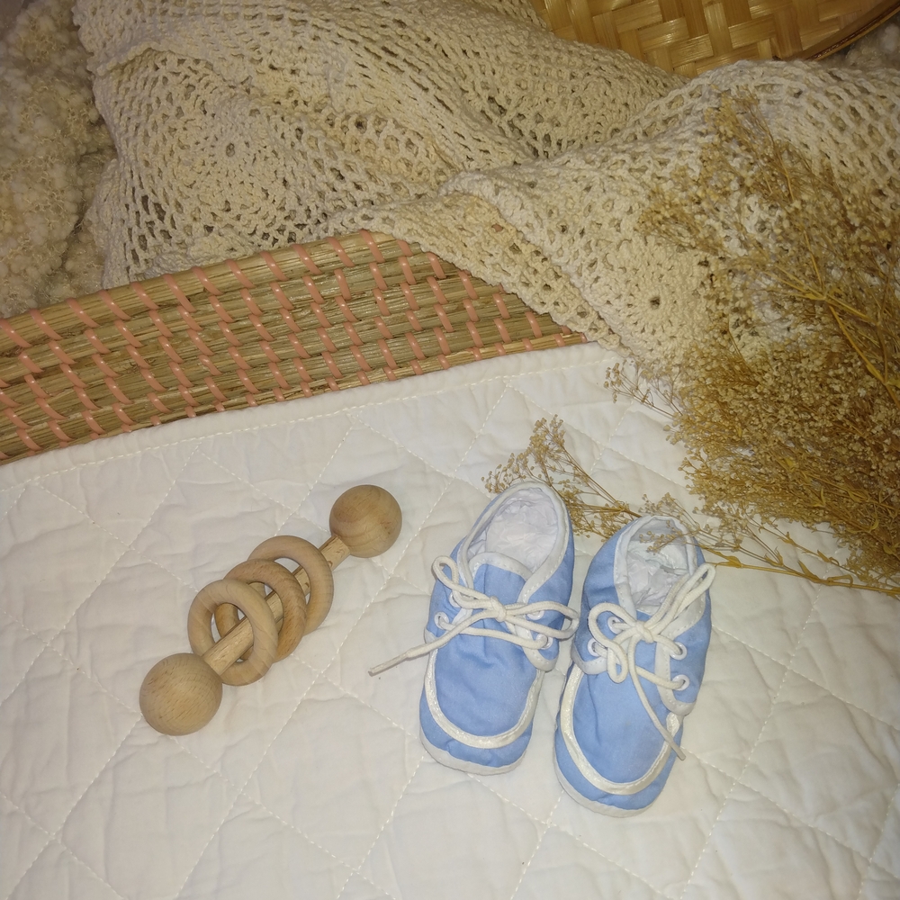 Vintage Blue Kids Slippers